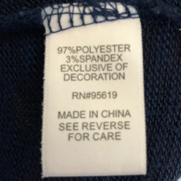 STUDIO Deep Blue Lightweight V-Neck Sweater w/ Lace Detail at Neckline - Size 1X - Picture 4 of 7